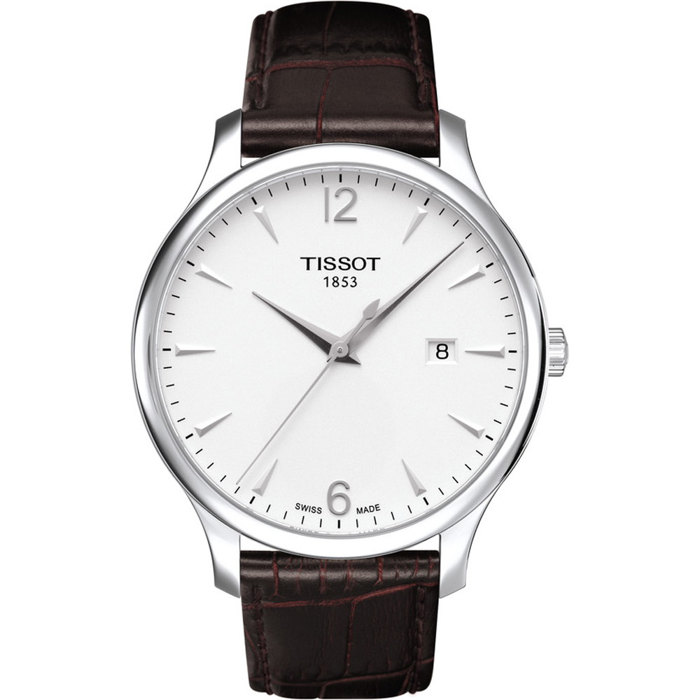 Tissot Tradition Orologio Uomo, Quarzo, Cassa 42mm In Acciaio, Quadrante Argento, Vetro Zaffiro