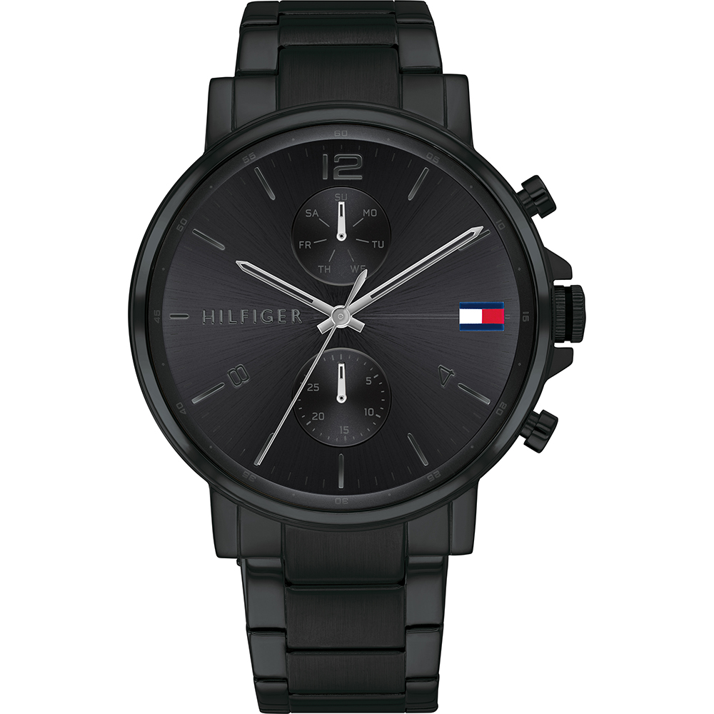 Tommy Hilfiger Daniel Black Dial Black Steel Strap Watch for Men - 1710414