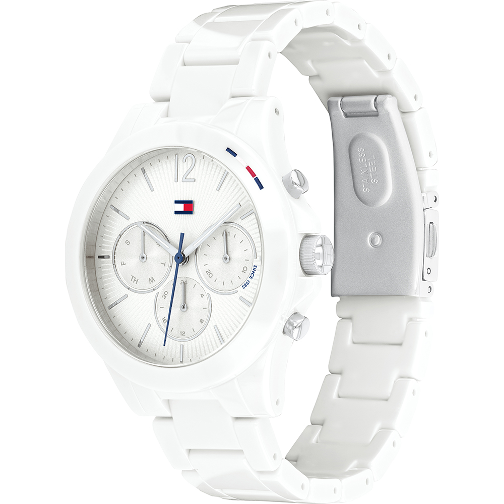tommy hilfiger white dial watch