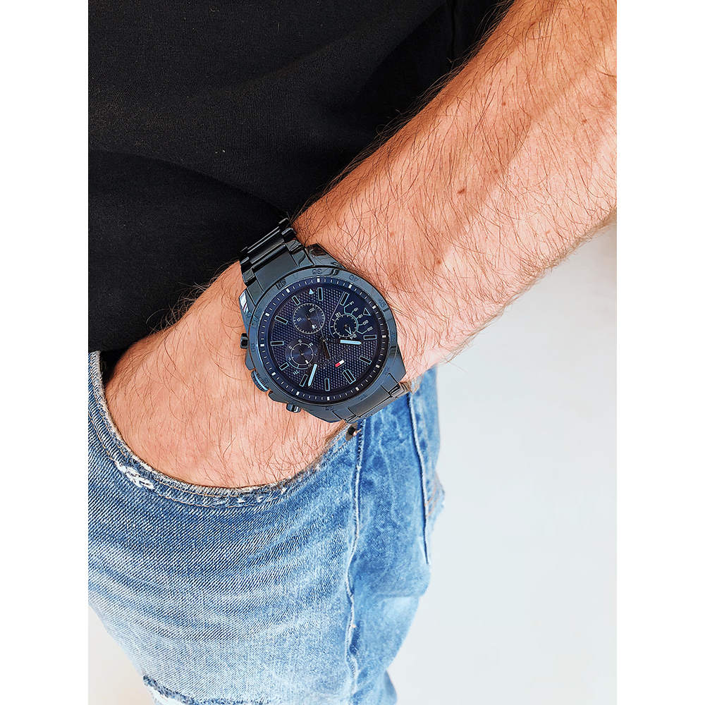 tommy hilfiger decker blue watch