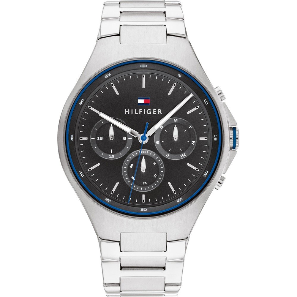 メンズ 新品電池/稼働 TOMMY HILFIGER デュアルタイム 腕時計 メンズ