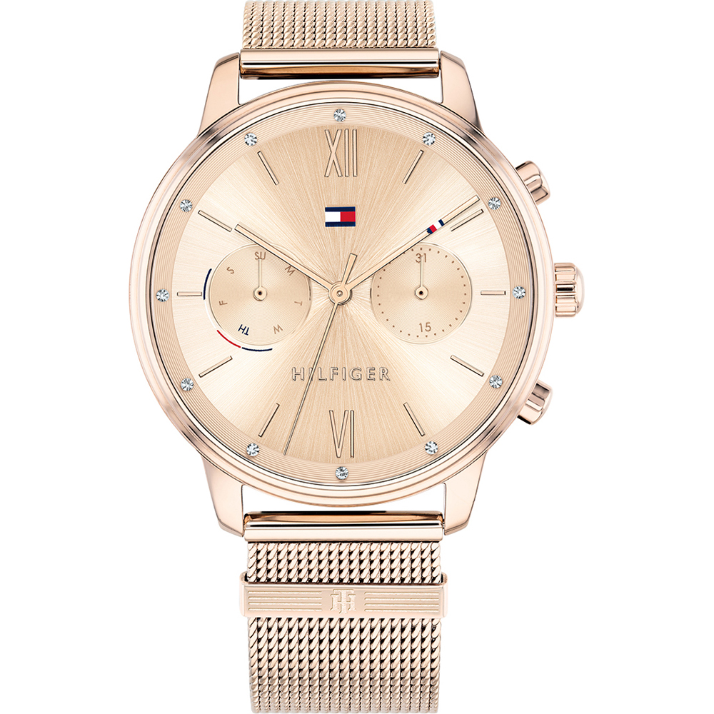 tommy hilfiger rose gold watch