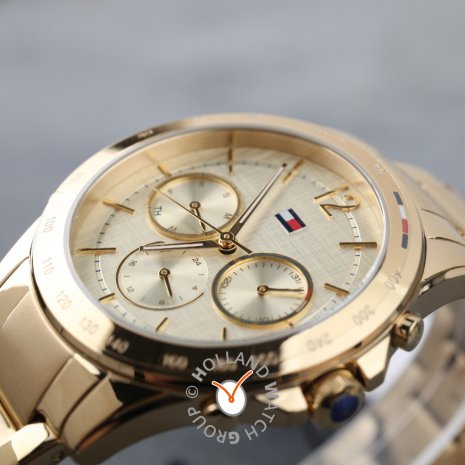 tommy hilfiger watch gold and silver