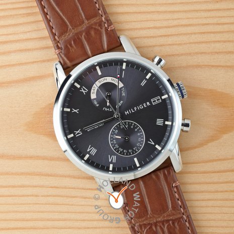 tommy hilfiger 1791121 luke stainless steel watch