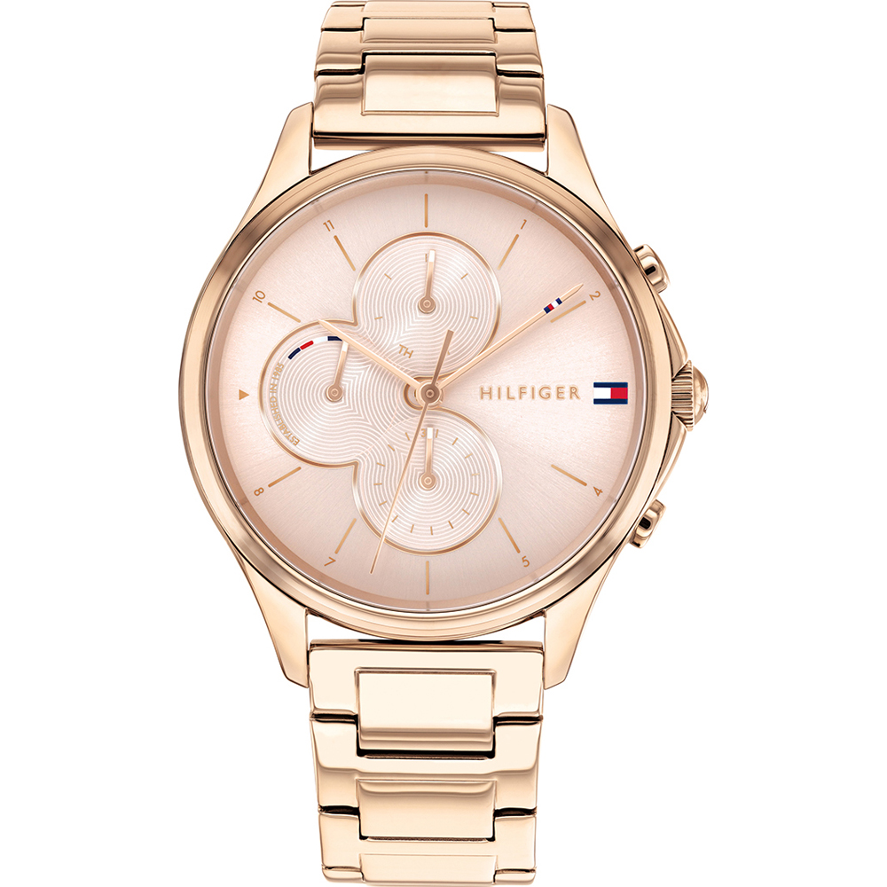 tommy hilfiger rose gold ladies watch