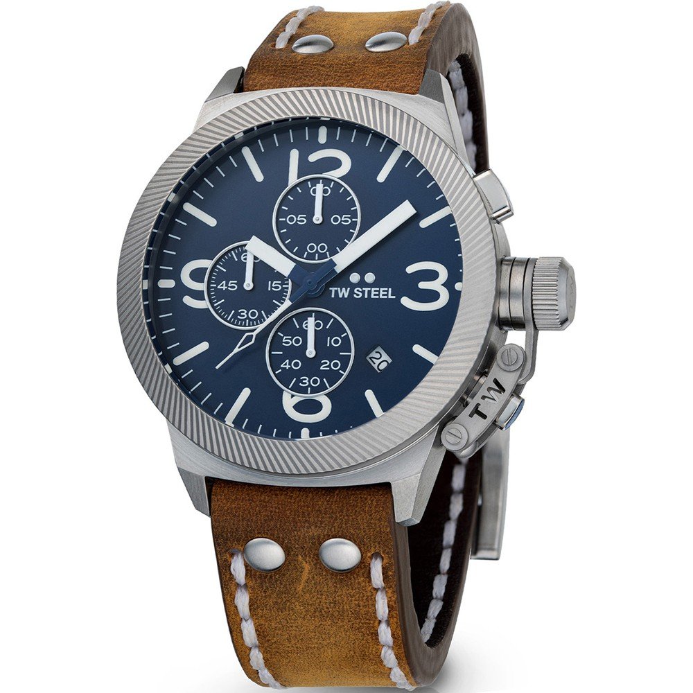 Montre TW STEEL Goliatg TW116 - Chronographe Homme Neuve Sans étiquette - Verre Minéral étanche