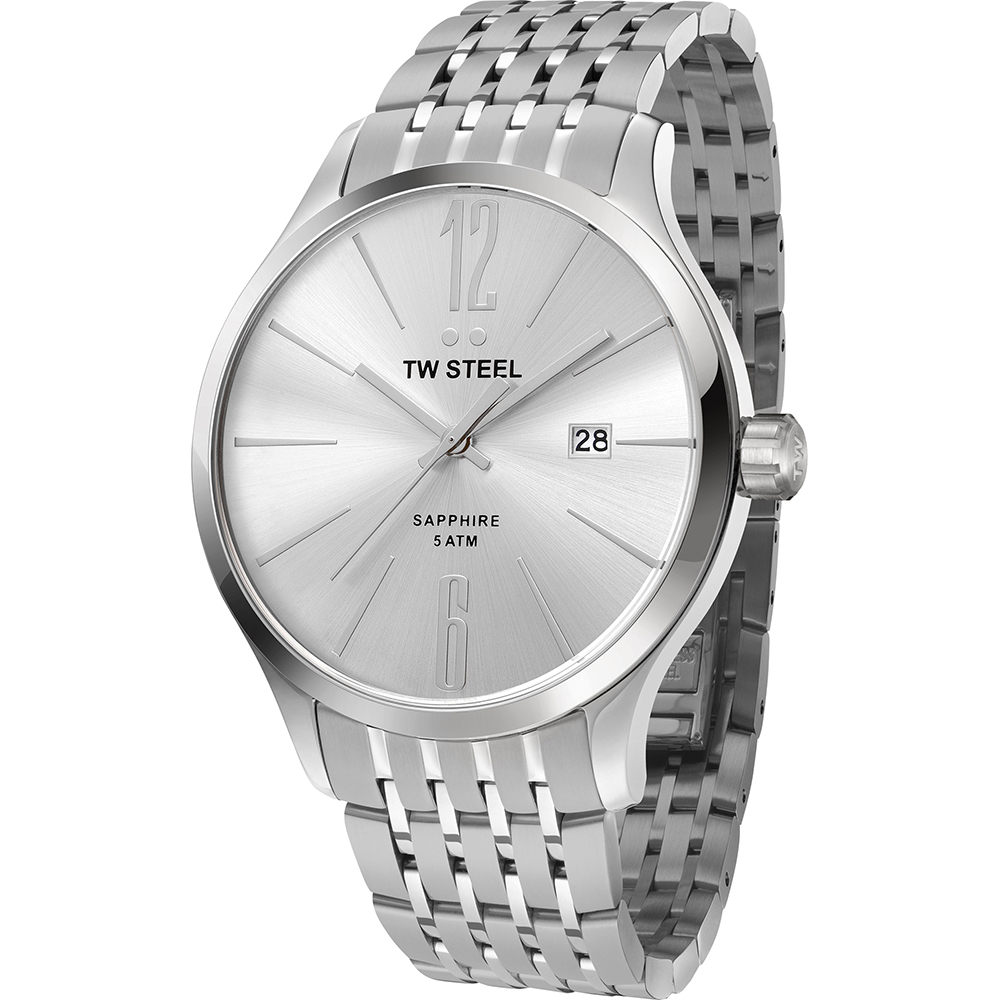 TW Steel Watch Time 3 hands Slim Line  TW1307