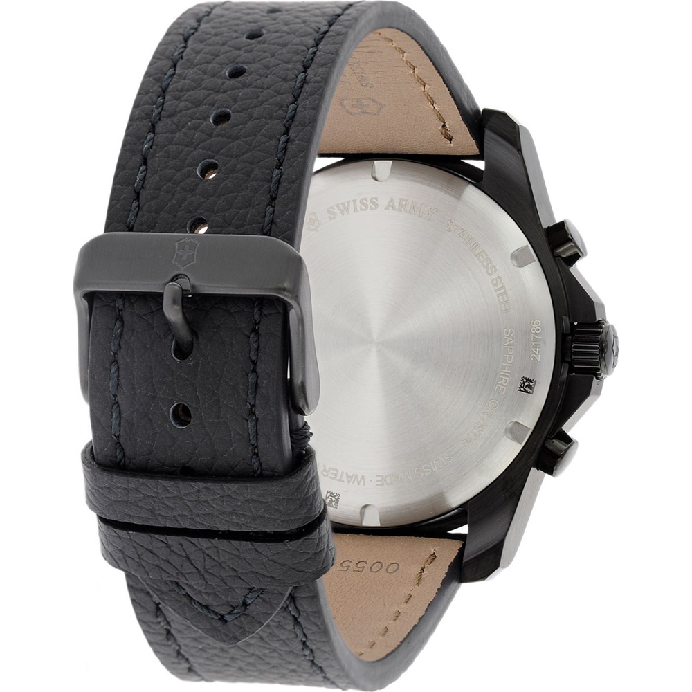 victorinox swiss army maverick men's chronograph black strap watch