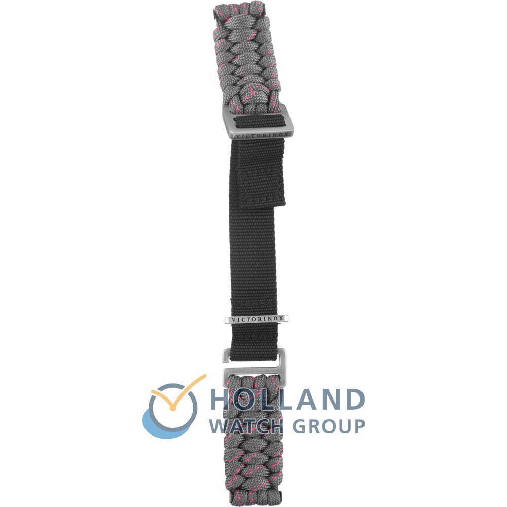 22mm Victorinox Swiss Army Black Leather Watch Band – Cavalry Style, Alligator Grain, Made In USA